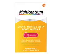 Multicentrum Boost Omega3 Cuore Mente Vista Integratore EPA DHA,120 Perle