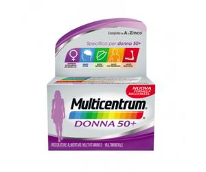 MULTICENTRUM DONNA 50+ multivitaminico multiminerale per donne oltre i 50 anni 60 compresse