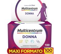 Multicentrum Donna Integratore Multivitaminico Completo, 100 Compresse | con Vitamina D, K, Acido Folico, Calcio, Ferro