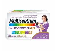 Multicentrum Neo Mamma DHA Integratore Multivitaminico Multiminerale, 30+30 Cpr