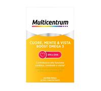 Multicentrum Omega3 Cuore Mente & Vista Boost Omega 3 Integratore Alimentare di