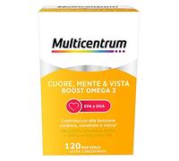 Multicentrum Omega3 Cuore Mente Vista Integratore EPA DHA, 120 mini perle