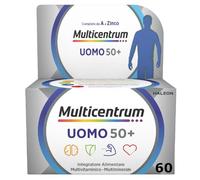 Multicentrum Uomo 50+, Integratore Multivitaminico Completo, 60 Compresse