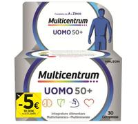 Multicentrum - Uomo 50+ Integratore Vitamine Confezione 30 Compresse PROMO
