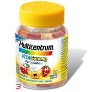 MULTICENTRUM Multicentrum Vita Gummy Ciliegia, Arancia, Fragola e Lampone, 30 caramelle gommose