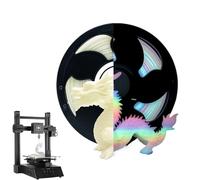Multicolor 3D Filamento, LED Lights, 11.2 Inches Glowing in the Dark Filament, Standard Printer Ender Spools Accessories for Hobbyists, Professionals, Projects, Strong, Flessibile