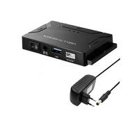 (Multicolor, EU Plug) Adattatore convertitore da disco rigido USB 3.0 a SATA IDE con interruttore di alimentazione multifunzione Easy Drive