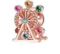 Multicolor Flower Ferris Rainbow Umbrella Butterfly Pendant Fit Original Bracelets & Bangles Brand Charms Beads For Diy Jewelry Nice processing
