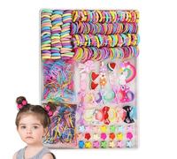 Multicolor Hair Ties - Cute Hair Accessories Set | Little Girls Hairs