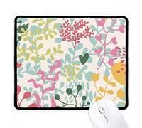 Multicolor Leaf Flower Plant Paint Tappetino Scrivania Piccolo Mousepad Comodo Mouse Pad per Accessori Scrivania Computer Ufficio 25X30Cm