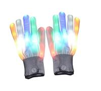 Multicolor LED Gloves with Dynamic Light Patterns Ideal for During Nighttime Activity and Parties Glowing Gloves