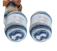 Multicolor Yarn | 2 Pieces Handmade Glove Crocheting Supplies | Blanket Cro