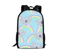 Multicolor Zainetto Scuola Rainbow Koala Borsa Da Viaggio Outdoor Borse Da Scuola Per Idea Regalo, Escursionismo, Studenti, 42X32X14Cm