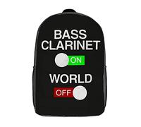 Multicolor Zaino Scuola Play Bass Clarinet Zaino Per La Scuola Vintage Zaino Viaggio Per Idea Regalo, Scuola, Studenti, 42X32X14Cm