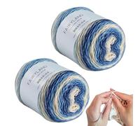 Multicolore, 2 pezzi di uncinetto per coperte fatte a mano | Guanto all'uncinetto per donne, manette, principianti, uncinetto, maglieria