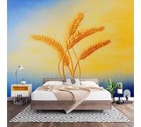 Multicolore Arte Per Pareti Sfondo Murale Camera Letto Moderna Carta da Parati Panoramica 3D Divano TV Tema Del Grano Dorato Fotomurali Poster Decorazione Soggiorno Sala In TNT 450x315 cm