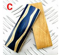 Multicolore Betulla Legno Resina per Coltello Manico Materiale Intaglio Arte Fai