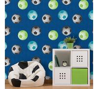 Muriva Football Parati per Bambini Camera Catherine Lansfield Blu / Multi 165571