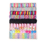 Multicolore Hair Ties - Ponytail Holders Colorful Elastic Hair Bands Set, Cute Hairs Accessories For Girls, Colorful Little Girls Hairs Accessories Set, Multicolore Ties For Women, Girl, Party