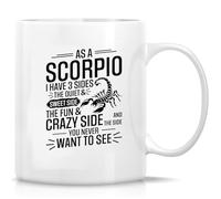 Multicolore Tazze da Tè As A Scorpio I Have 3 Sides Horoscope Tazza Da Caffe con manico Ceramica Mugs per ufficio Festa 330ml