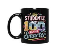 Multicolore Tazze di Caffè 100th Day of School My Stude are 100 Days Smarter Teacher Tazza in Ceramica Stampata Tazzine da caffè per Uomo Donna 330ml