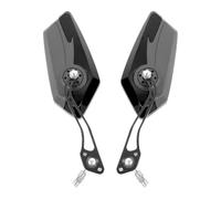 Multicolored Rearview Mirror Side Mirrors M10 | Motorcycle Accessories Universal M8 Scooter E-Bike Cafe Racer(Black)