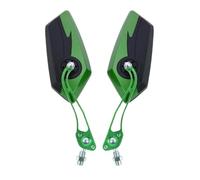 Multicolored Rearview Mirror Side Mirrors M10 | Motorcycle Accessories Universal M8 Scooter E-Bike Cafe Racer(Green)