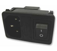 MULTICOMP - Ingresso, IEC, DPST, con Portafusibili