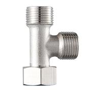 MultiConnection 304 - Adattatore a T a 3 vie a 3 vie, resistente alla corrosione, per trasferimento di liquidi ad alta pressione, per tubazioni, distributore di acqua in acciaio