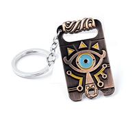 Multiculture Portachiavi in metallo con simboli dello Sheikah Slate per i fan di Zelda, multicolore