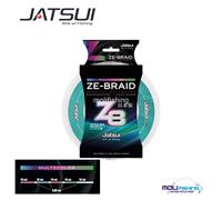 MULTIFIBRA TRECCIATO PESCA JATSUI ZE-BRAID X8 MULTICOLOR 300 M MOLTO MORBIDO NEW