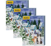 MULTIFIT Cane Calendario Natalizio dell'Avvento KIT RISPARMIO 3X250G