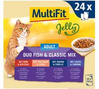 MULTIFIT Jelly Cat Busta Multipack 24x100G MIX CARNE E PESCE