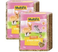 Multifit Lettiera Paglia Naturale KIT RISPARMIO 2X3KG