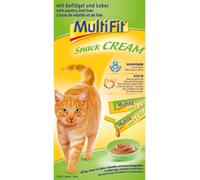 MultiFit Snack Cat Cream 7x15G POLLAME E FEGATO