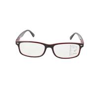 Multifocal Reading Glasses +2.5 Blue Light Blocking Retro Style Presbyopic Eyewear for Visual Fatigue Relief Red Frame