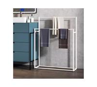 Multifunctal nding - Supporto portatile da bagno, moderno per asciugacapelli, colore: bianco, misura mamma, salvaspazio, per casa e bagno