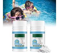Multifunction Chlorine Tablets,100g Pool Cleaning Tabletes,Multifunction Chlorine Compressa per Pulizia Piscina,Magic Pool Cleaning Tablets,Magic Pool Tup Cleaner,Multifunzione Compresse di Cloro