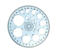 Multifunction Geometry Circle Ruler Rotating Drafting Template Tool