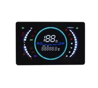 Multifunction Motorcycle LCD RPM Gauge Indicators 199km/h Speedometer with Temperature Sensors Easy Installation Motorcycle Multifunction Digital Display