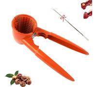 Multifunction Nutcracker with Non Slip Handel, 2026 New Nutcracker Tool, Nutcrackers Tool Heavy Duty Pecan Walnut, for All Nuts and Chestnuts (Orange,1PCS)
