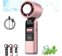Multifunction Portable Handheld Turbo Ice-Cooling Fan, Gel Pad Tech, Multi-speed Adjustable, Portable Handheld Cooling Fan (Style-B)
