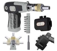 Multifunction Ratcheting Screwdriver - Magnetic, Bit Screwdriver Set with Pop Out Storage, 14 Piece Nut Driver Kit for Electronics, Home Appliances Bicycles Laptops | Diy Repair Tools