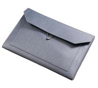 Multifunctional A4 Conference File Folder Business Stationery Information Leather Bag Contract Zipper Document Storage Clip(A4 color15)