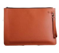 Multifunctional A4 Conference File Folder Business Stationery Information Leather Bag Contract Zipper Document Storage Clip(A4 color5)