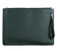 Multifunctional A4 Conference File Folder Business Stationery Information Leather Bag Contract Zipper Document Storage Clip(A4 color7)