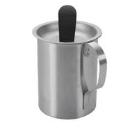 Multifunctional Basting Set, BBQ Basting Pot, Barbecue Sauce Pot, Basting Brush Set, 9,3 x 9,3 x 15,5 cm, Stainless Steel Basting Pot with Brush, Perfect for Saucing and Grilling at Home and Outdoor