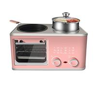Multifunctional Breakfast Machine Electric 3 in 1 Breakfast Machine Electric Grill Oven Pizza Oven with Timer Function for Home Office.