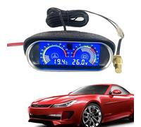 Multifunctional Car Gauge - 9 - 36 V Voltage Reader, Automotive LED Panel, Precision Water Temperature Strumento With Bright Display | Misuratore Automatico Universale Per Il Monitoraggio Delle