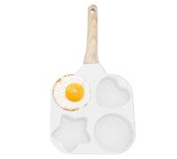 Multifunctional Egg Mold, Fried Egg Pan, Kitchen Breakfast Pan, Pancake Frying Pan, 18 cm, Nonstick 4 Egg Frying Pan for Cooking Pancakes, Sandwiches and Eggs Without
